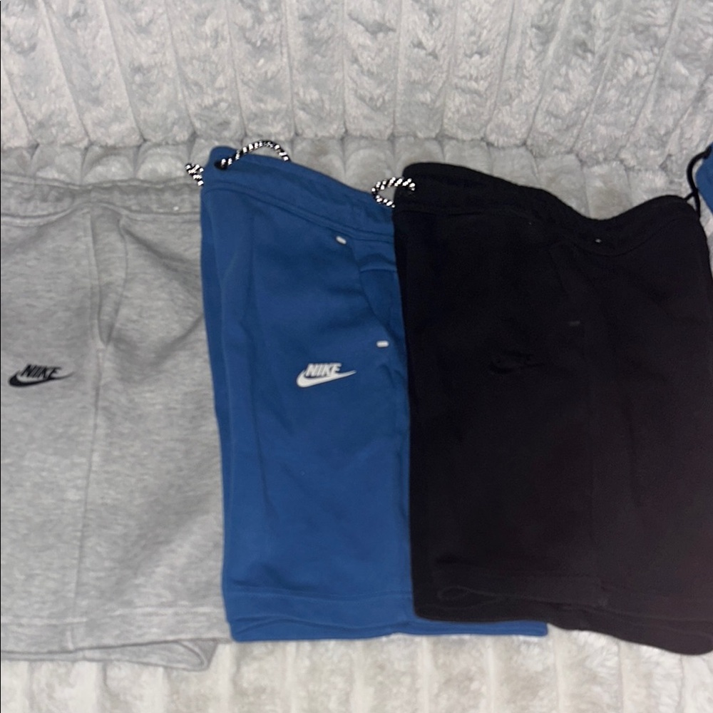 Nike  tech Kids' Shorts Trio - Gray, Blue, Black (sold individually)